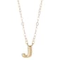 Gold Classics™ Yellow Gold Polished J Initial Pendant Necklace - image 2