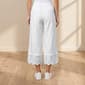 Womens Nicole Miller Elastic Waist Eyelet Trim Wide Leg Pants - image 2