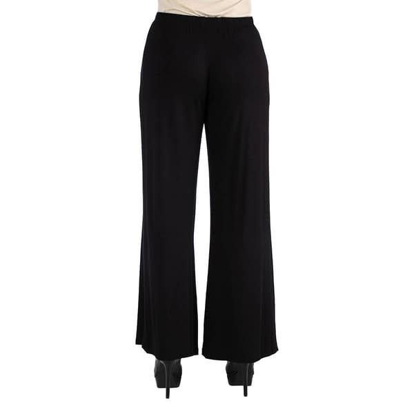 Womens 24/7 Comfort Apparel Womens Comfortable Palazzo Pants