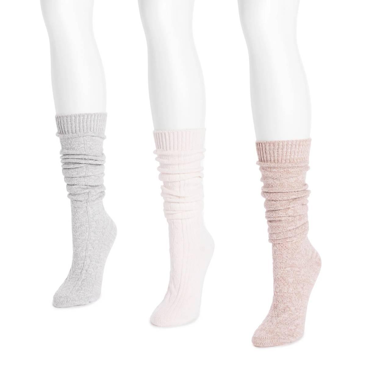 Womens MUK LUKS 3pk. Knee High Boot Socks