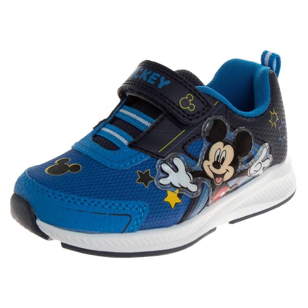 Toddler Boys Disney Mickey Mouse Light Up Athletic Sneakers - image 
