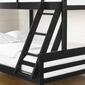 South Shore Fakto Matte Black Twin on Full Wood Bunk Bed - image 4