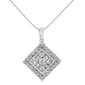 Diamond Classics&#40;tm&#41; 10kt. 1/2ctw. Diamond Square Pendant - image 1