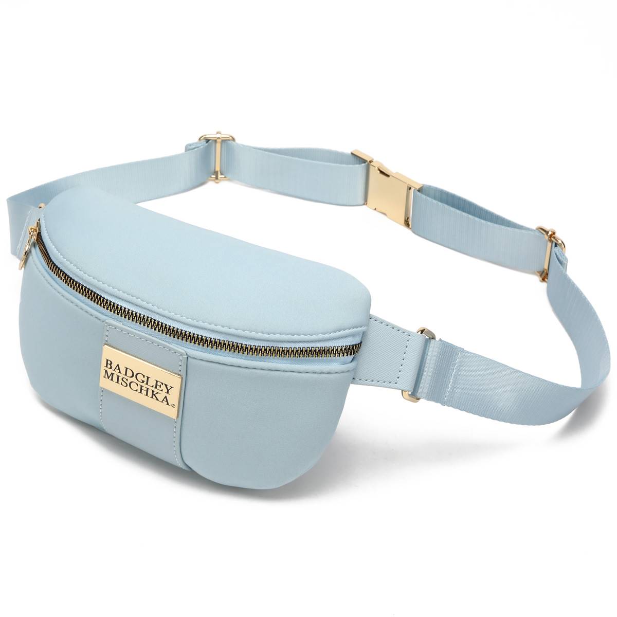 Open Video Modal for Badgley Mischka Sage Scuba &amp; Vegan Leather Belt Bag