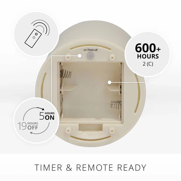 Color Change 5.3in. Pillar Candle with Remote