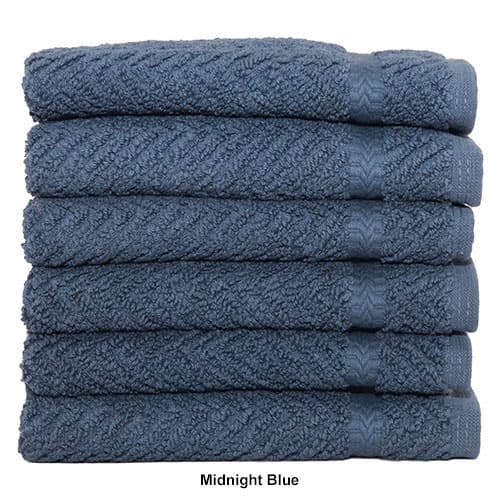 Linum 6pc. Herringbone Washcloths Set