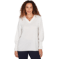 Womens Emaline Golden Nautica Long Sleeve Overlapped V-Neck Blou - image 1