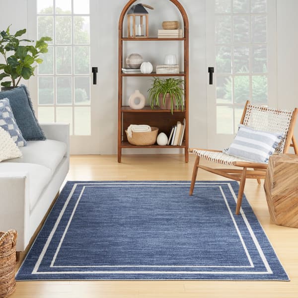 Nourison Essentials Bordered Indoor/Outdoor Large Area Rug
