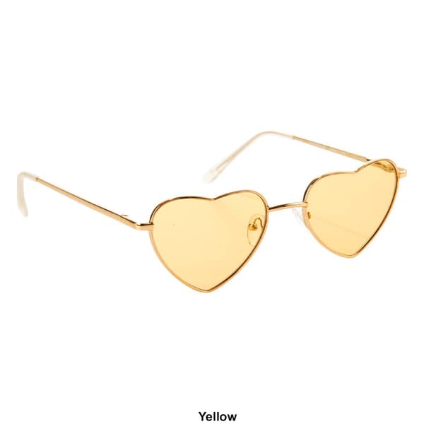 Womens Circus by Sam Edelman Metal Heart Shape Sunglasses