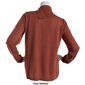 Womens Napa Valley Long Sleeve Cable Front Split Neck Sweater - image 2