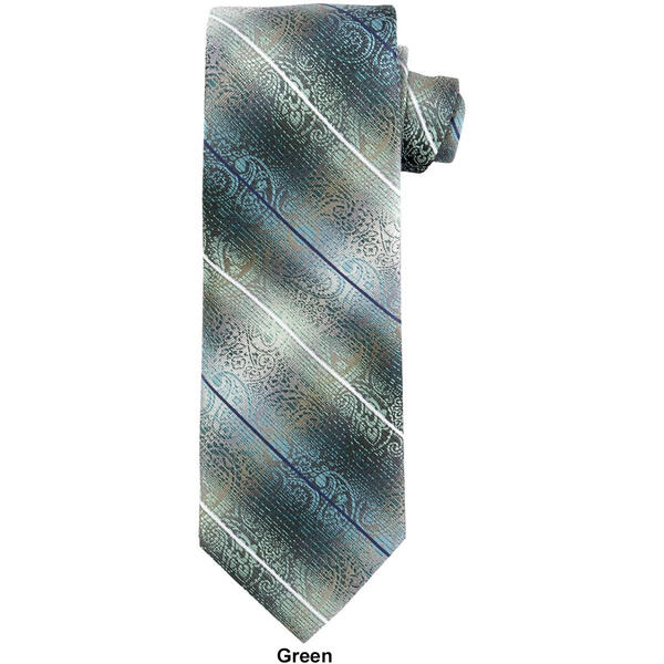 Mens Van Heusen Shaded Ombre Stripe Paisley XL Tie