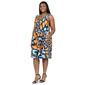 Plus Size 24/7 Comfort Apparel Butterfly Fit & Flare Dress - image 2