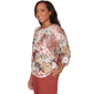 Petite Alfred Dunner Spice Market Dramatic Floral Blouse - image 3