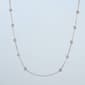 Roman Silver-Tone Jute Bead Necklace - image 1