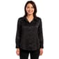 Juniors Love Tree Dot Satin Tunic Shirt - image 1