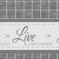 Achim Live Love Laugh Kitchen Curtain Set - image 7