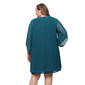 Plus Size SLNY Chiffon Beaded Shoulder Open Jacket Dress - image 2