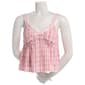 Juniors Madden Girl Plaid Lace Trim Triangle Camisole - image 1