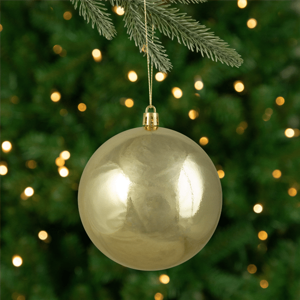 Northlight Shiny Gold Shatterproof Christmas Ball Ornament