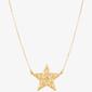 Gold Classics&#40;tm&#41; Gold Nugget Star on Cable Chain Necklace - image 1