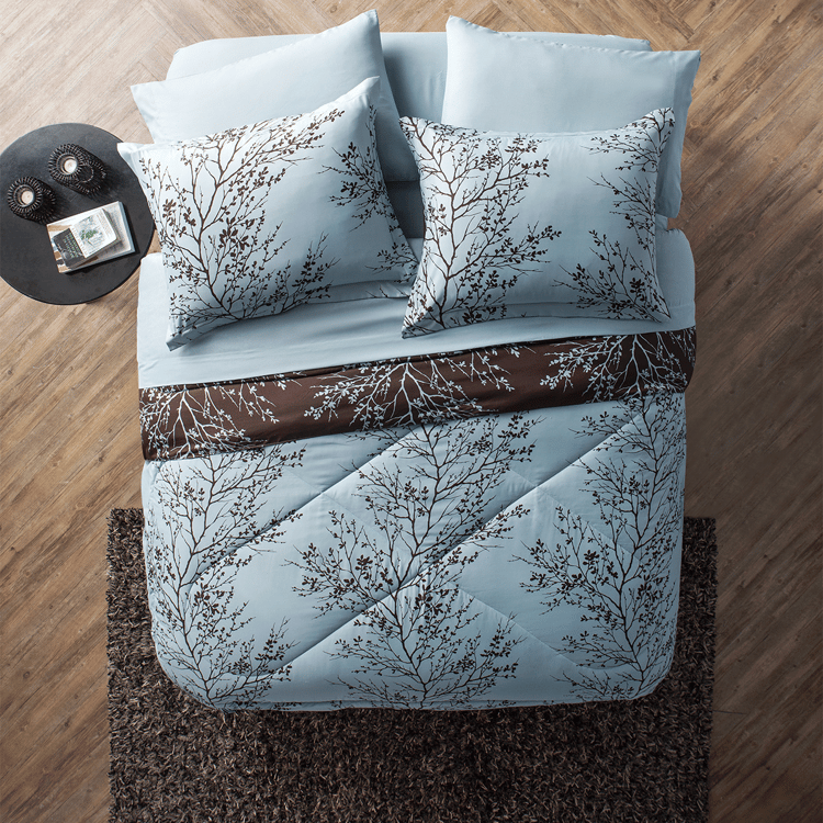 VCNY Home Leaf 8pc. Reversible Bed-in-a-Bag Comforter Set
