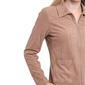 Womens NY Collection Stud Embellished Suede Jacket - image 4
