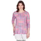 Womens Ruby Rd. Must Haves III Geometric Burnout Top - image 3