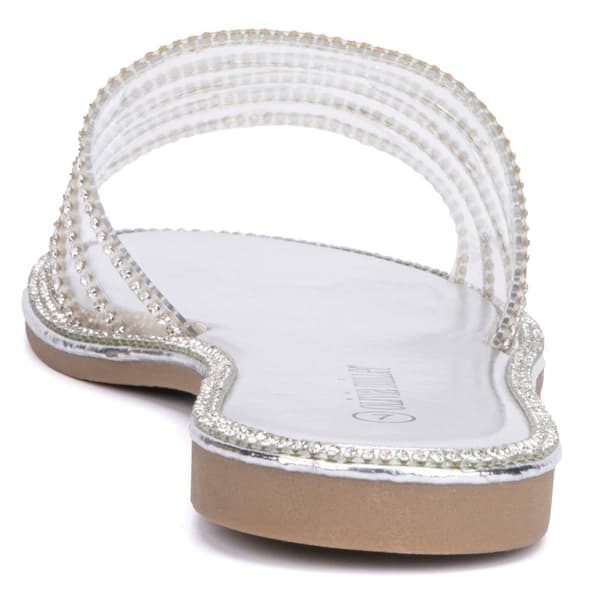 Womens Olivia Miller Nadia Sparkle Slide Sandals