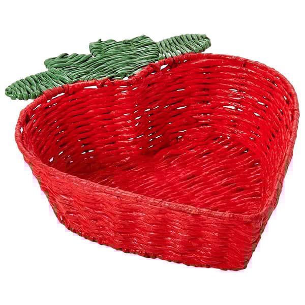 Home Essentials Strawberry Woven Fruit Basket - image 