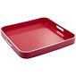 Jay Import Small Square Tray with Rim & Handle - Pink - image 1