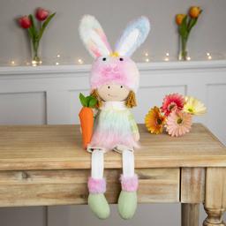 Northlight Seasonal Girl Easter Figurine with Dangling Legs