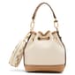 Anne Klein Graphic Tile Small Bucket Bag - Mink - image 3
