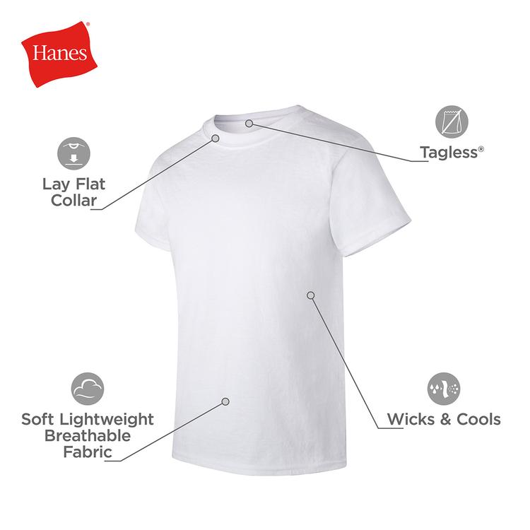 Boys (8-20) Hanes Ultimate® 5pk. Crew Neck Tees