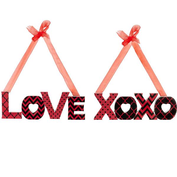 Northlight Seasonal LOVE & XOXO Wall Decor - Set of 2 - image 