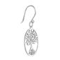 Athra Sterling Silver Tree of Life Drop Earrings - image 2