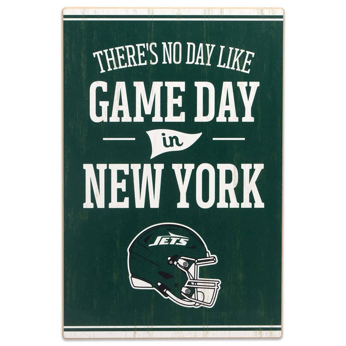 Open Road Jets Gameday Vertical Wood