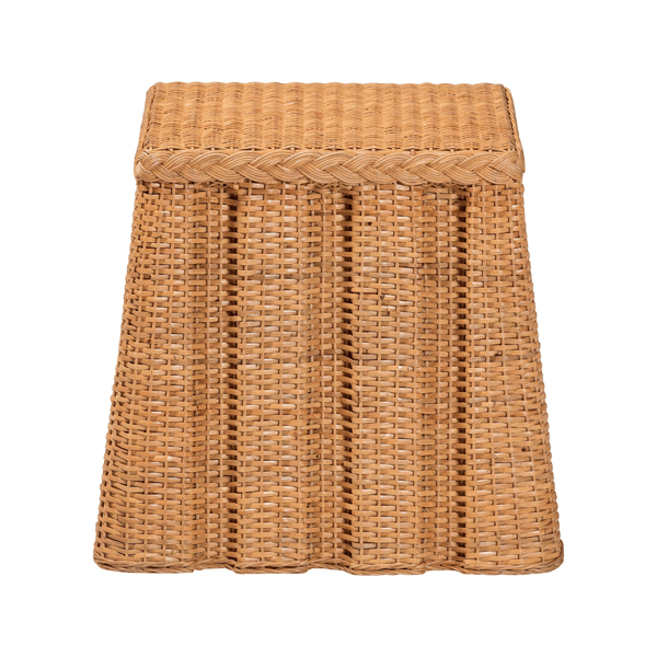 bali & pari Andrea Natural Rattan End Table