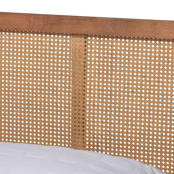 Baxton Studio Asam Modern Walnut Brown Wood Platform Bed