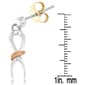 Haus of Brilliance Two-Tone Sterling Silver Ribbon Earrings - image 4