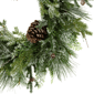 Northlight 28in. Frosted Mixed Pine & Cedar Christmas Wreath - image 5