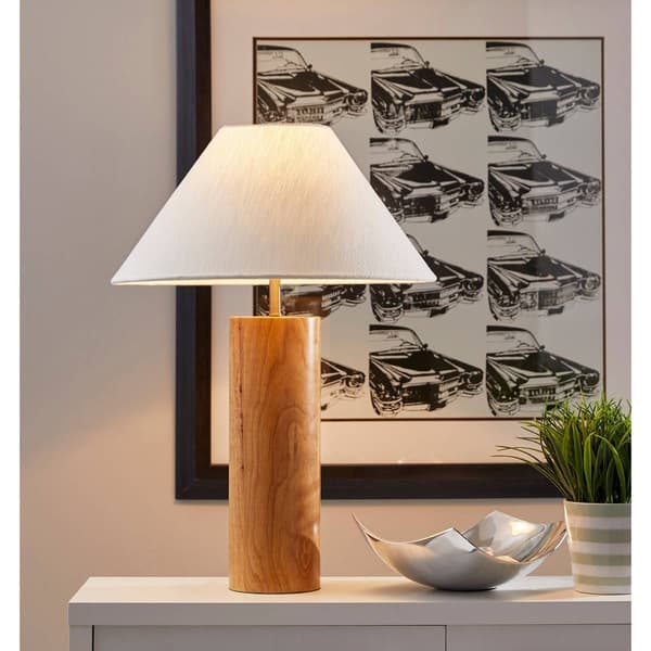 Adesso Martin Oak Wood Table Lamp