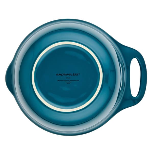 Rachael Ray 2pc. Ceramic Mixing Bowl Set - Teal Blue