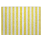 HomeRoots Yellow & White Striped Washable Indoor Outdoor Accent - image 2