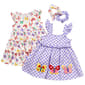 Toddler Girl Rare Editions 2pk Butterfly/Check Dresses - image 1