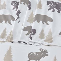 FreshFolds Mountain Ridge Lodge Bears Microfiber Sheet Set