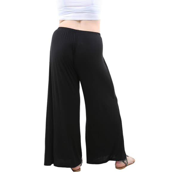 Plus Size 24/7 Comfort Apparel Wide Leg Palazzo Pants