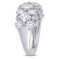 Diamond Classics&#8482; 10kt. 14-Stone Princess & Round Cluster Ring - image 2