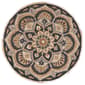 9th & Pike(R) Round Wool Black & Tan Medallion Hand Tufted Area Rug - image 1