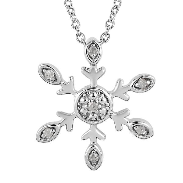 Diamond Classics&#40;tm&#41; Diamond Accent Snowflake Pendant - image 