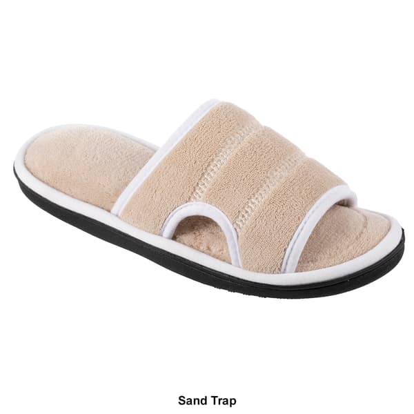 Womens Isotoner Micro Terry Vented Slide Slippers